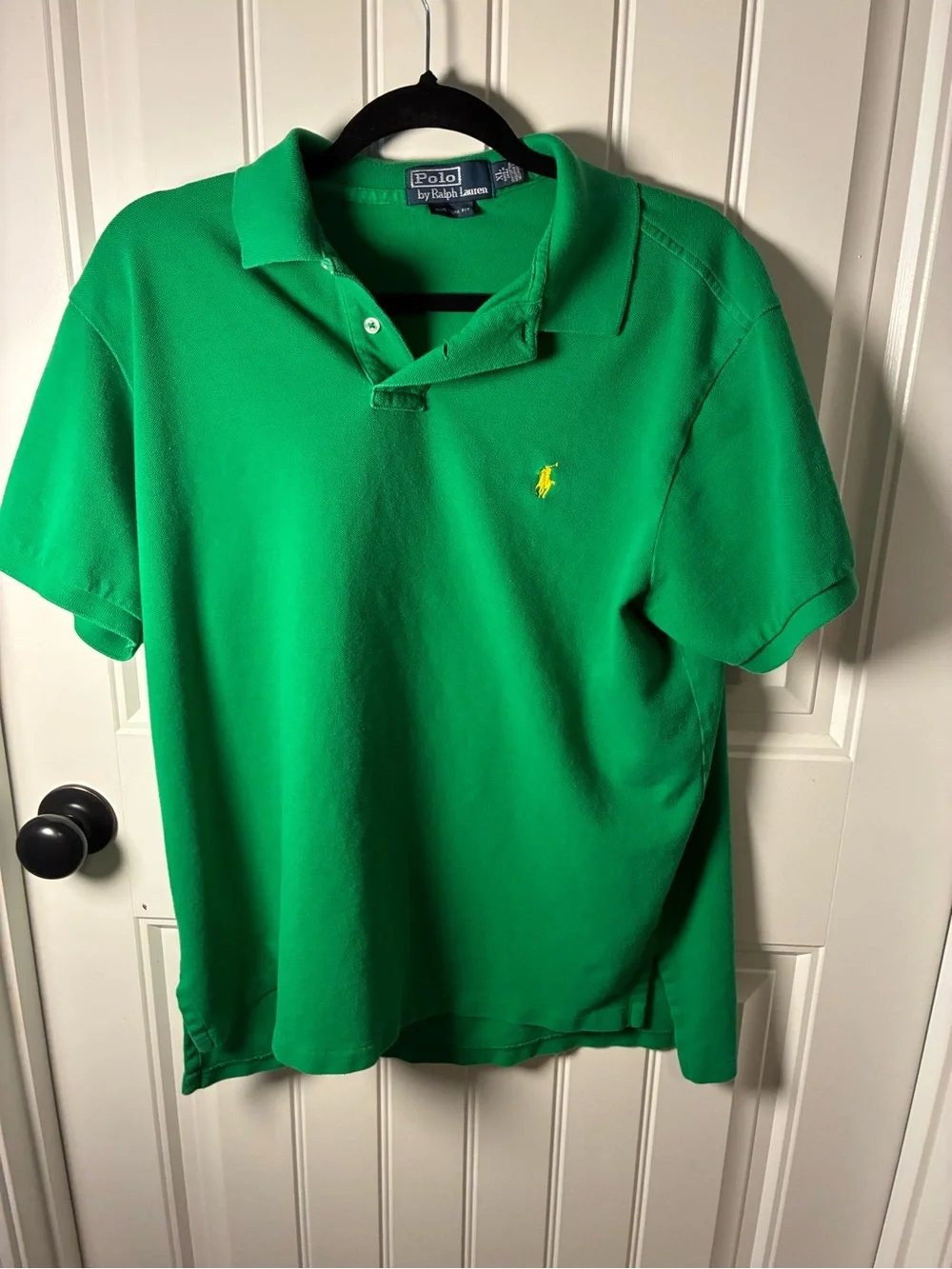 Ralph Lauren Bright Green Polo with Yellow Pony Logo